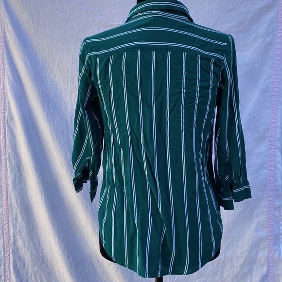 H&M Divided Striped V-neck Blouse Top - Picture 7 of 10